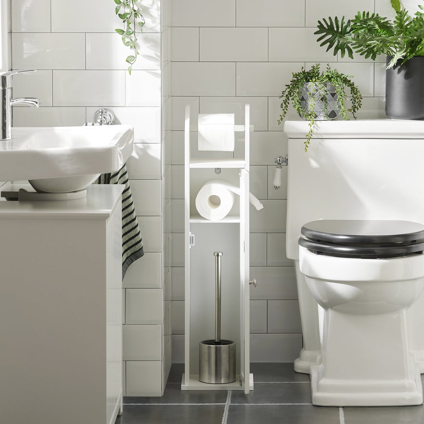 SoBuy Portarotolo salvaspazio 20x18x78,5cm FRG135-W