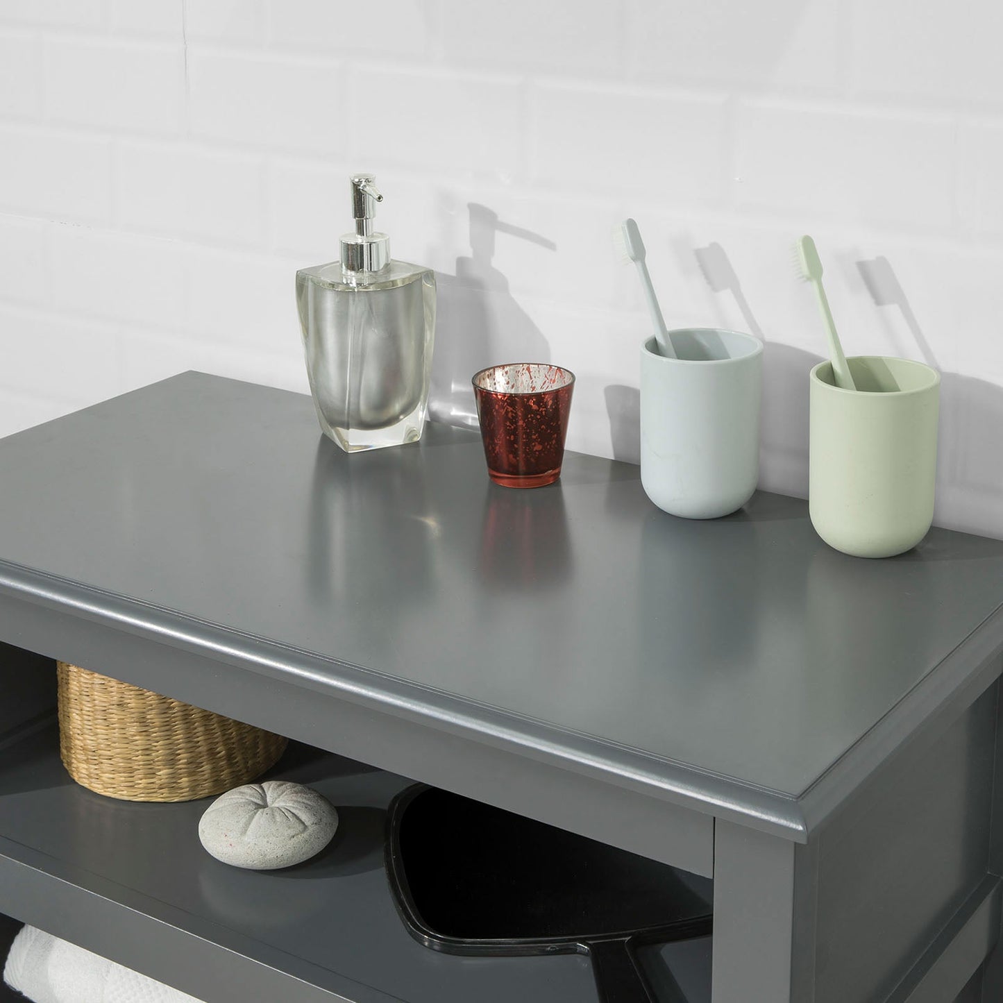 SoBuy Mobiletto armadietto 69x33x80cm FRG204-DG