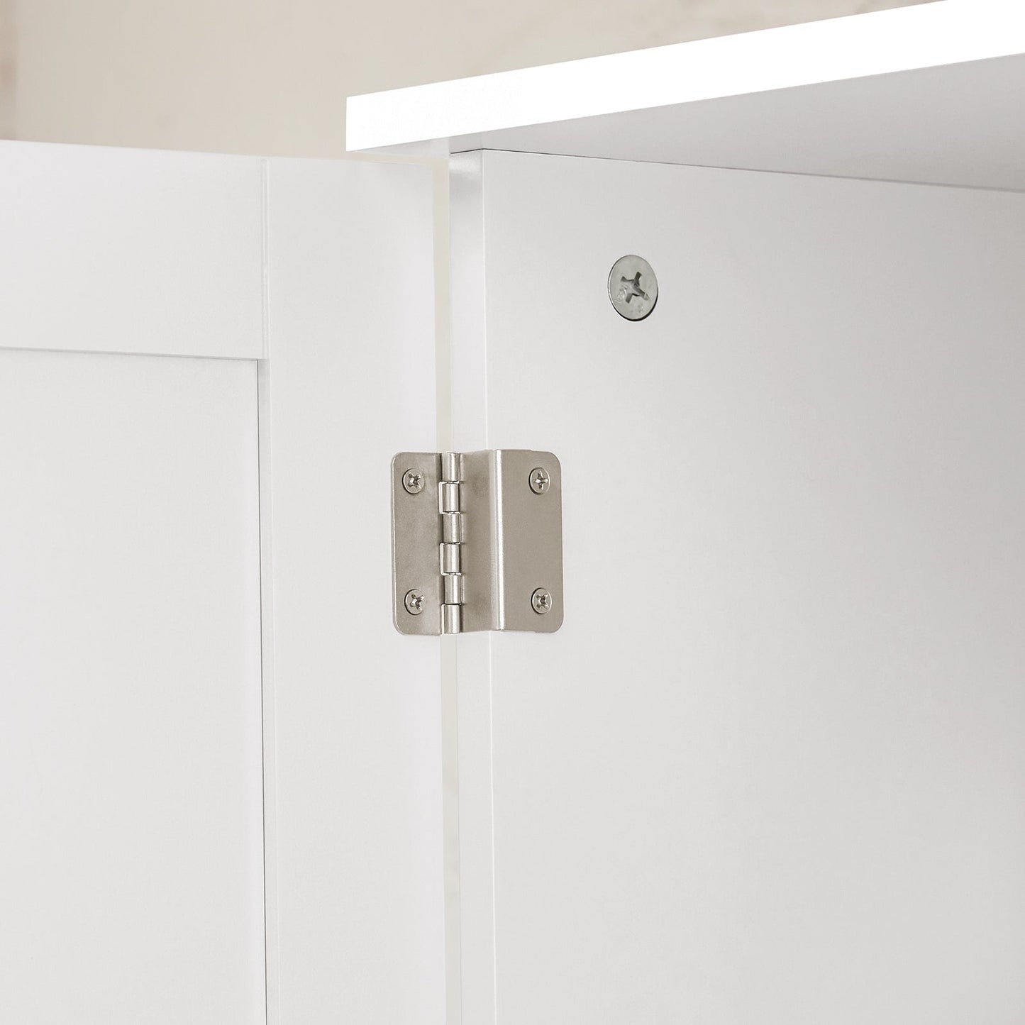 SoBuy BZR103-W Armadietto pensile alto Mobile pensile da bagno Mobile sospeso Mobile da parete