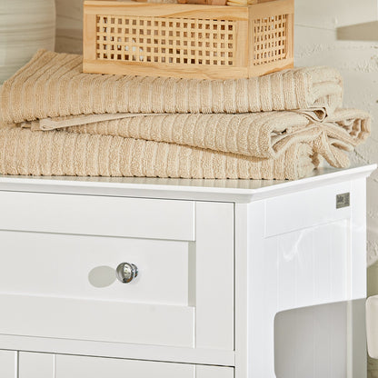 SoBuy Cassettiera Mobiletto in rattan 60x35x88cm BZR120-W