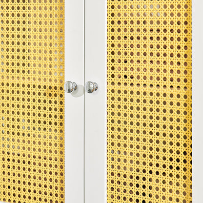 SoBuy Cassettiera Mobiletto in rattan 60x35x88cm BZR120-W