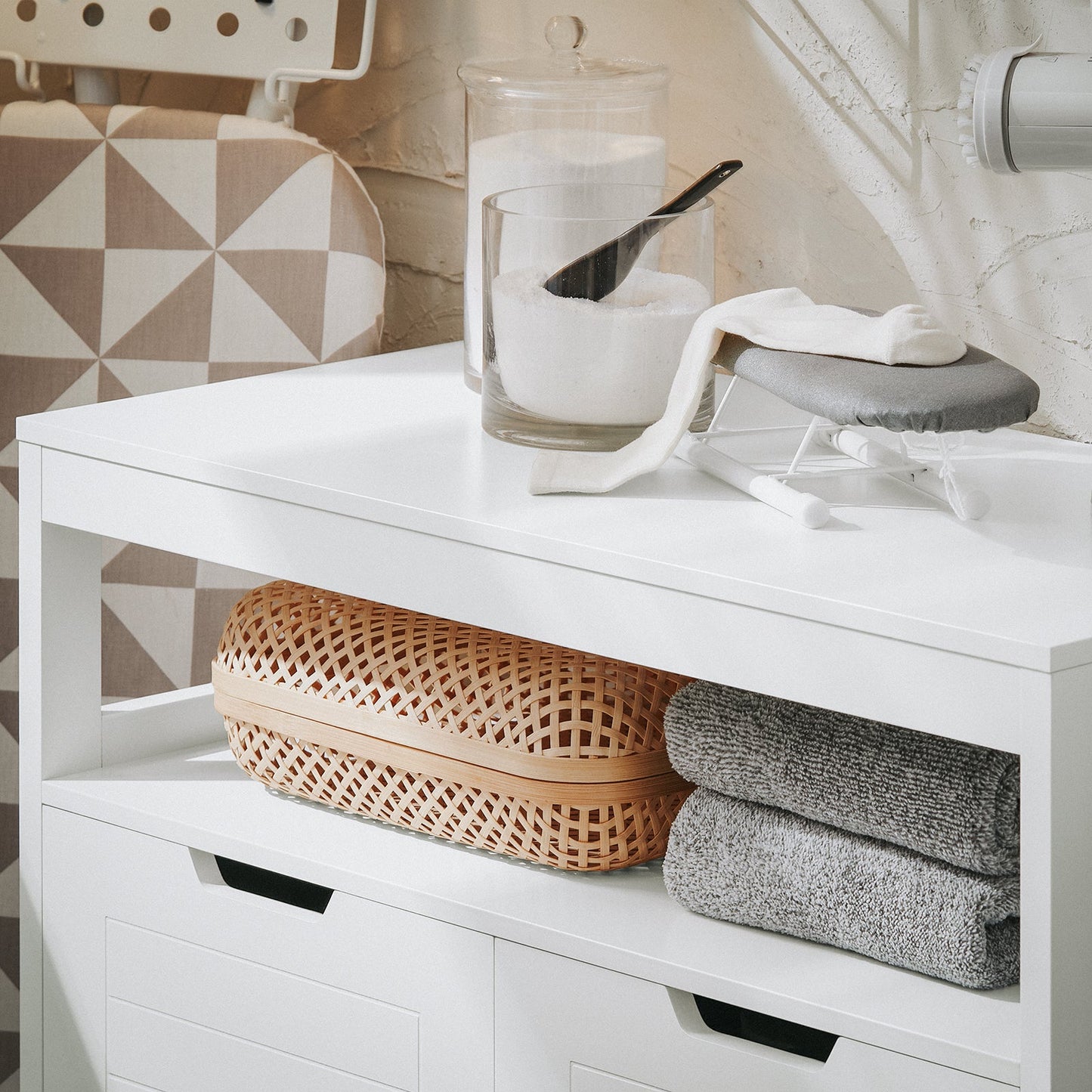 SoBuy Mobiletto armadietto 70x35x90cm BZR121-W