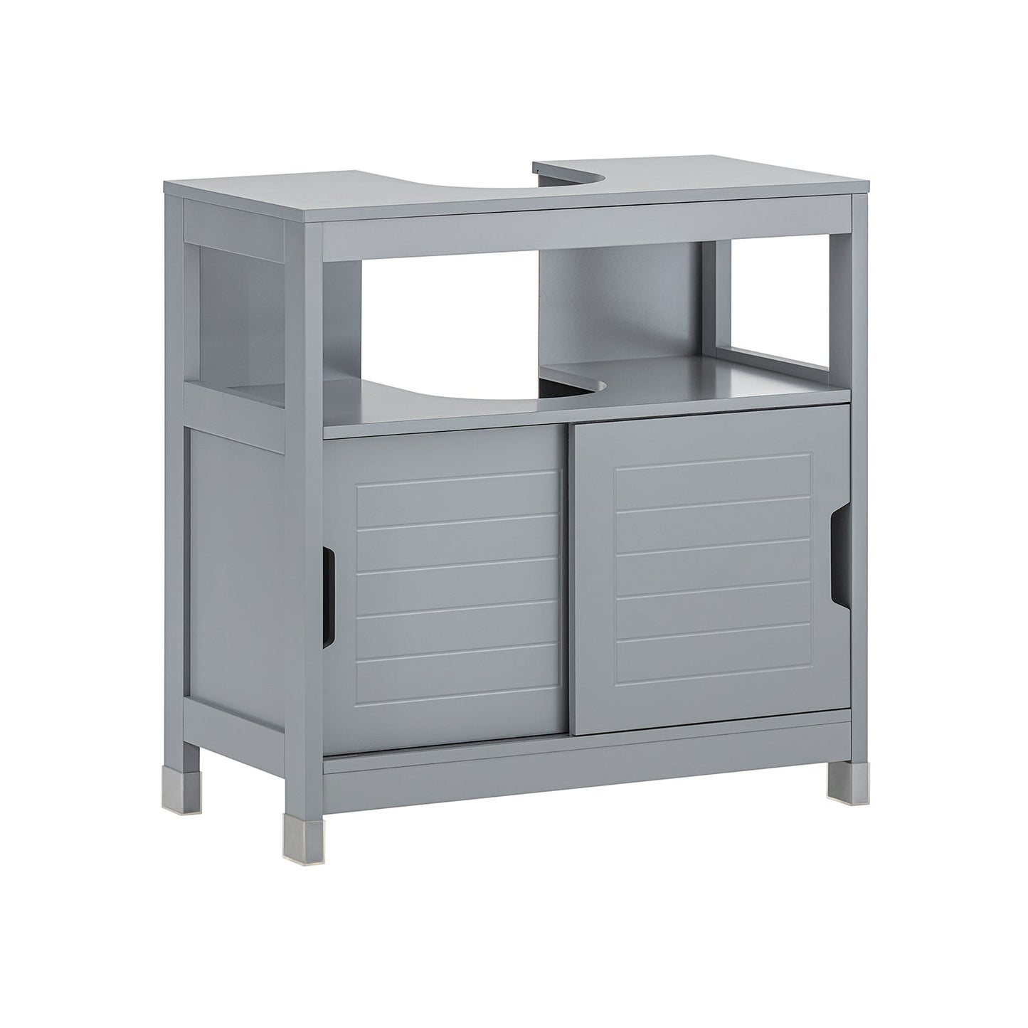 SoBuy Mobile sottolavabo con ante scorrevoli 60x30x60cm FRG128-II-SG