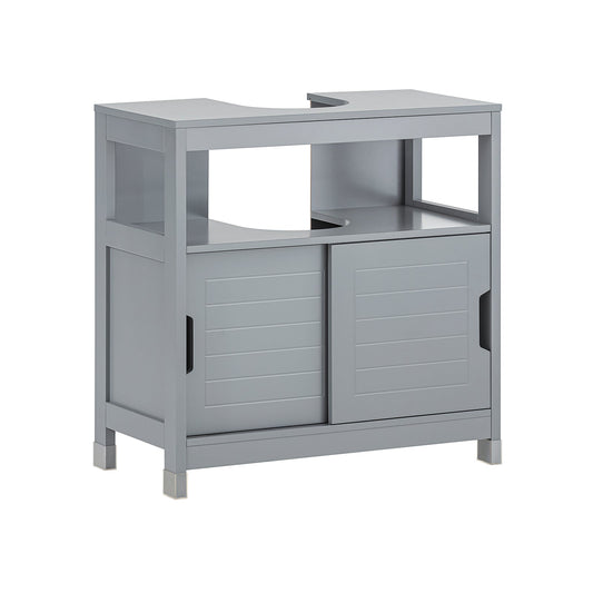 SoBuy Mobile sottolavabo con ante scorrevoli 60x30x60cm FRG128-II-SG