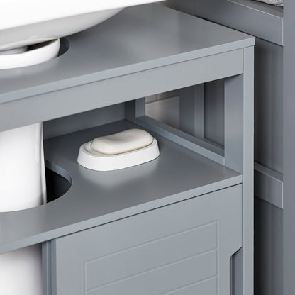 SoBuy Mobile sottolavabo con ante scorrevoli 60x30x60cm FRG128-II-SG