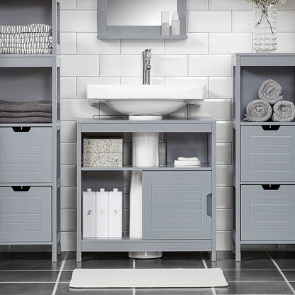 SoBuy Mobile sottolavabo con ante scorrevoli 60x30x60cm FRG128-II-SG