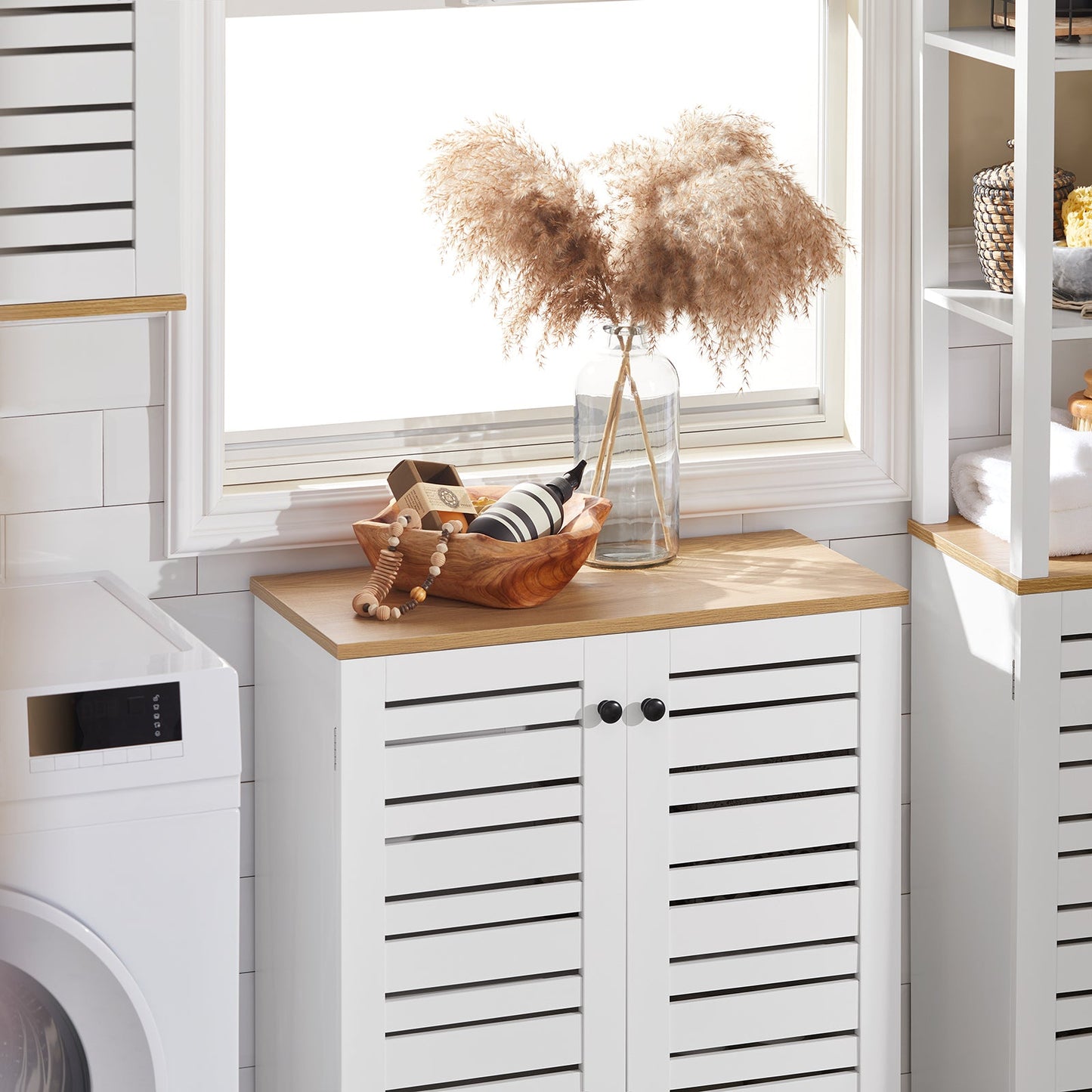 SoBuy Mobiletto armadietto 60x30x82cm BZR41-W