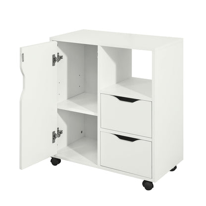 SoAcquista Tavolino con ruote 60x35x70cm FBT105-W