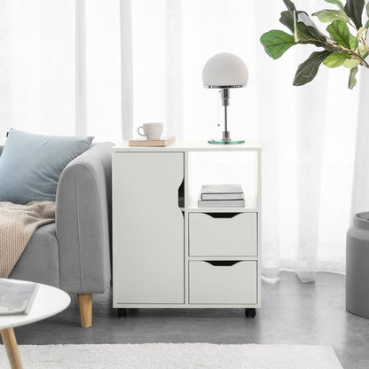 SoAcquista Tavolino con ruote 60x35x70cm FBT105-W