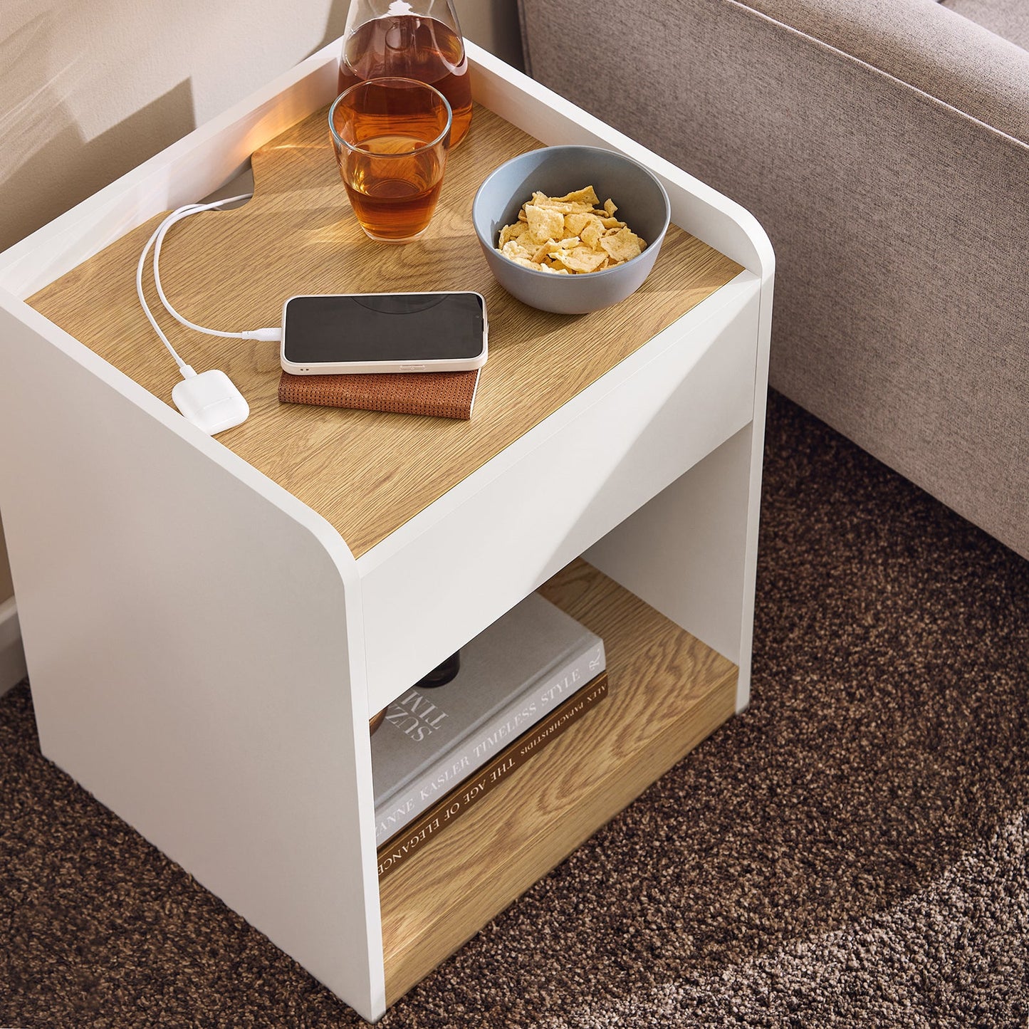 QuindiAcquista Tavolino 45x40x55cm FBT128-WN