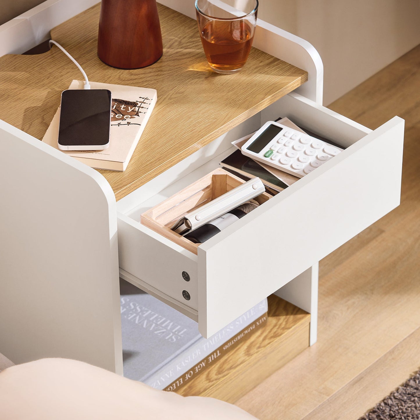 QuindiAcquista Tavolino 45x40x55cm FBT128-WN