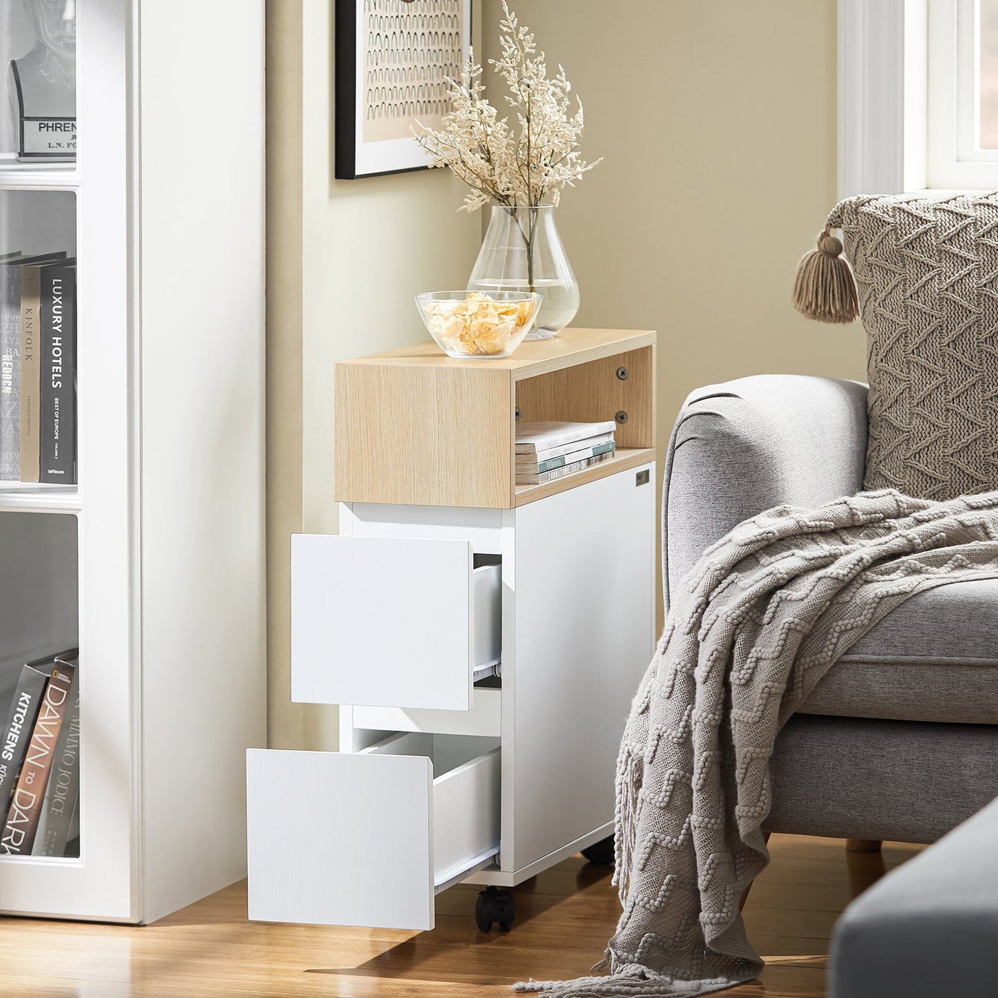 QuindiAcquista Tavolino 50x20x60cm FBT155-WN