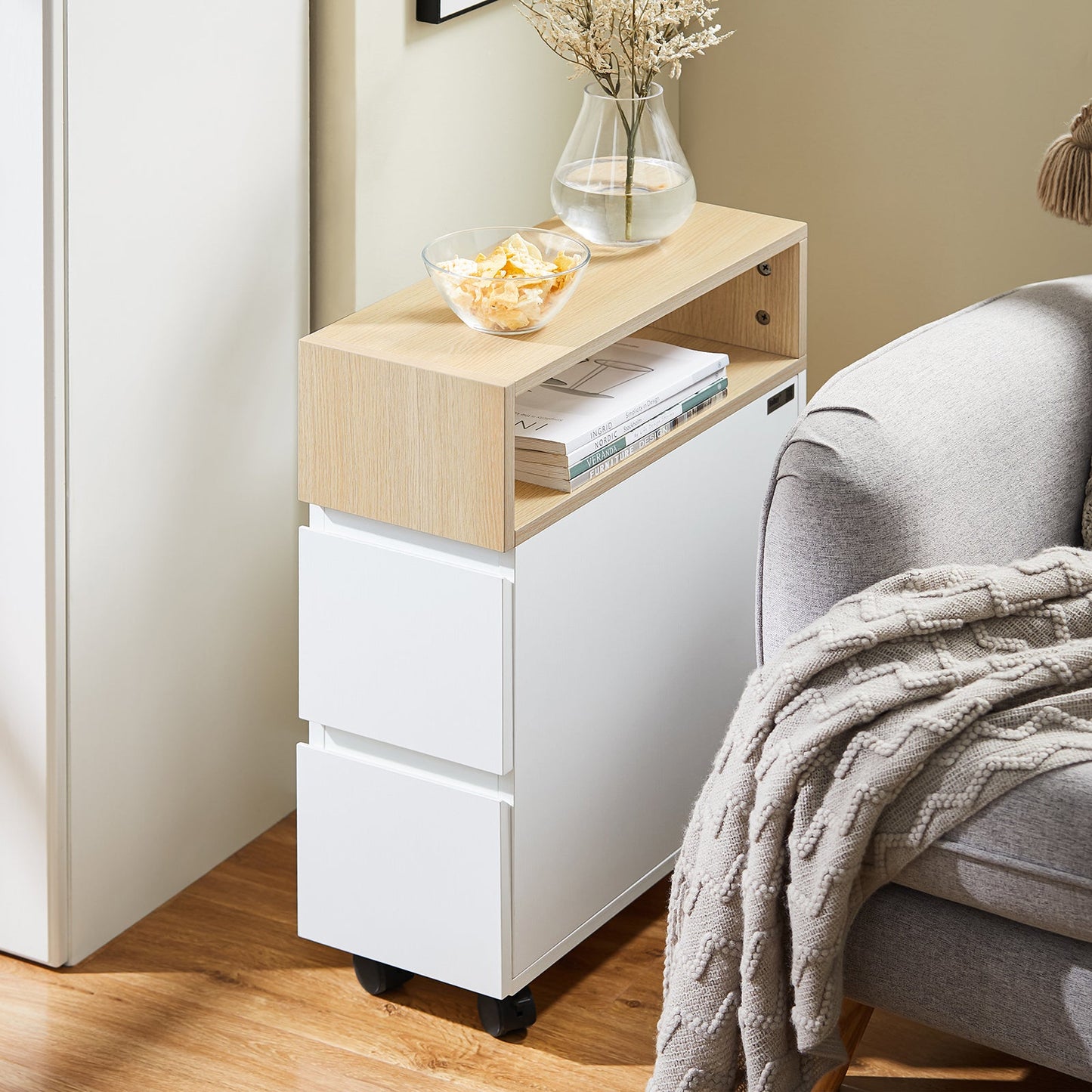 QuindiAcquista Tavolino 50x20x60cm FBT155-WN