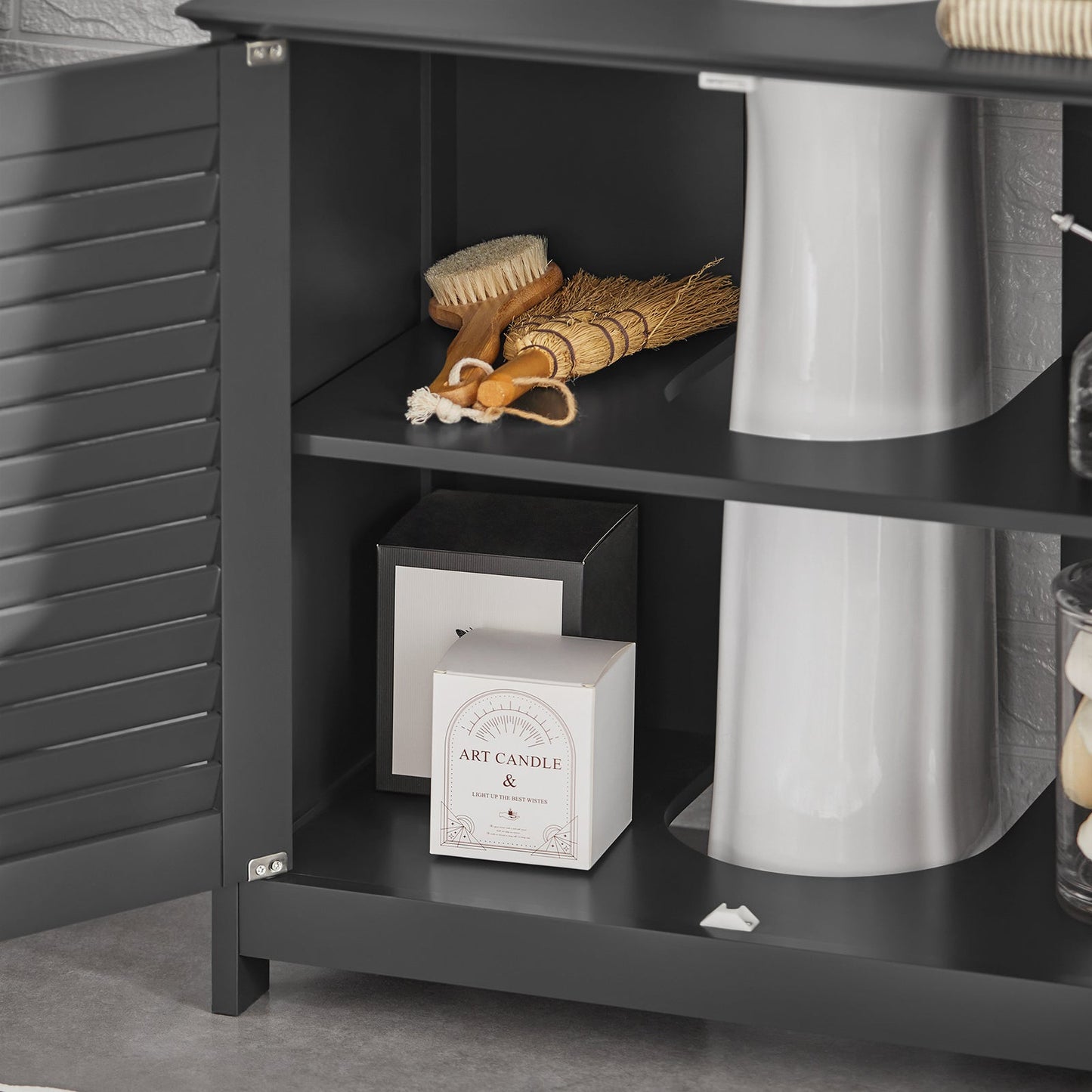 SoBuy Mobile sottolavabo 60x35x58cm FRG237-II-DG