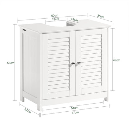 SoBuy Mobile sottolavabo 60x35x58cm FRG237-II-W