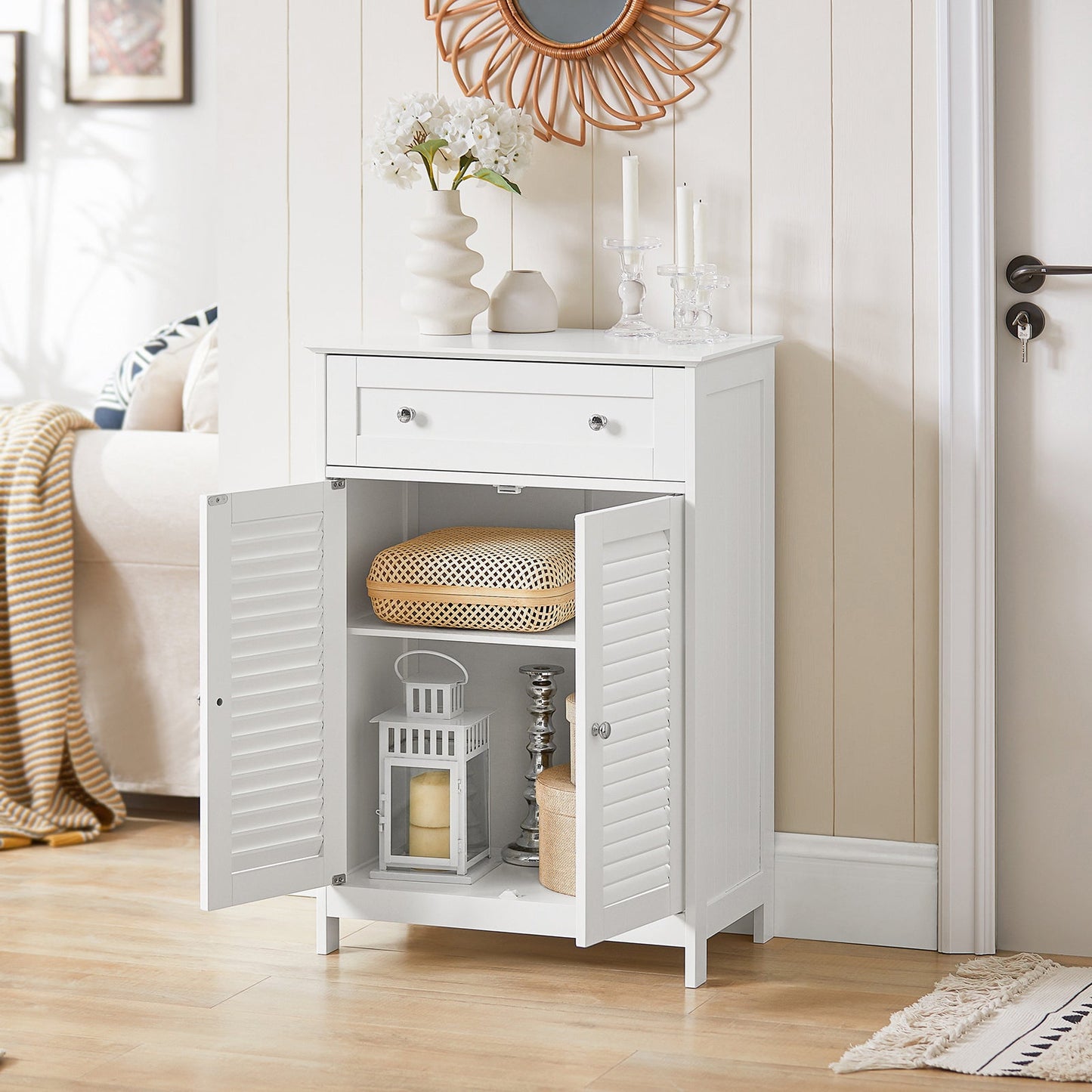 SoBuy Mobiletto cassettiera 60x35x87cm FRG238-W