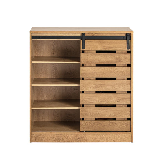 SoBuy Scarpiera con anta scorrevole 80x35x89cm FSB65-N