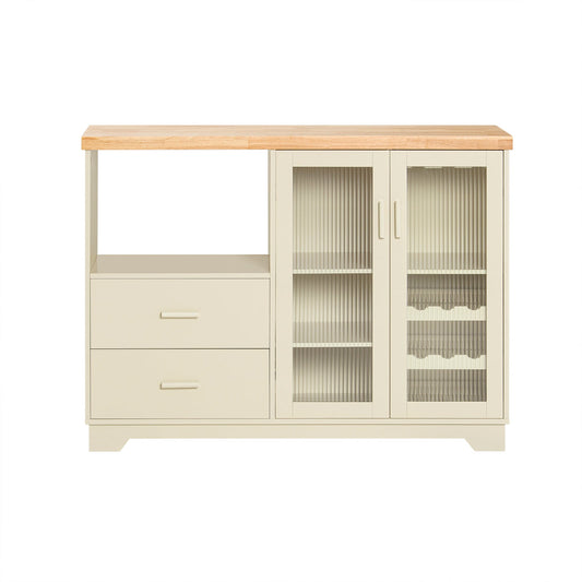 SoBuy Credenza in hevea 120x40x90cm FSB81-MI