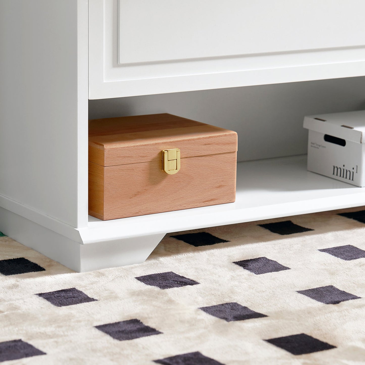 SoBuy Scarpiera con armadietto 120x26x111cm FSR104-W