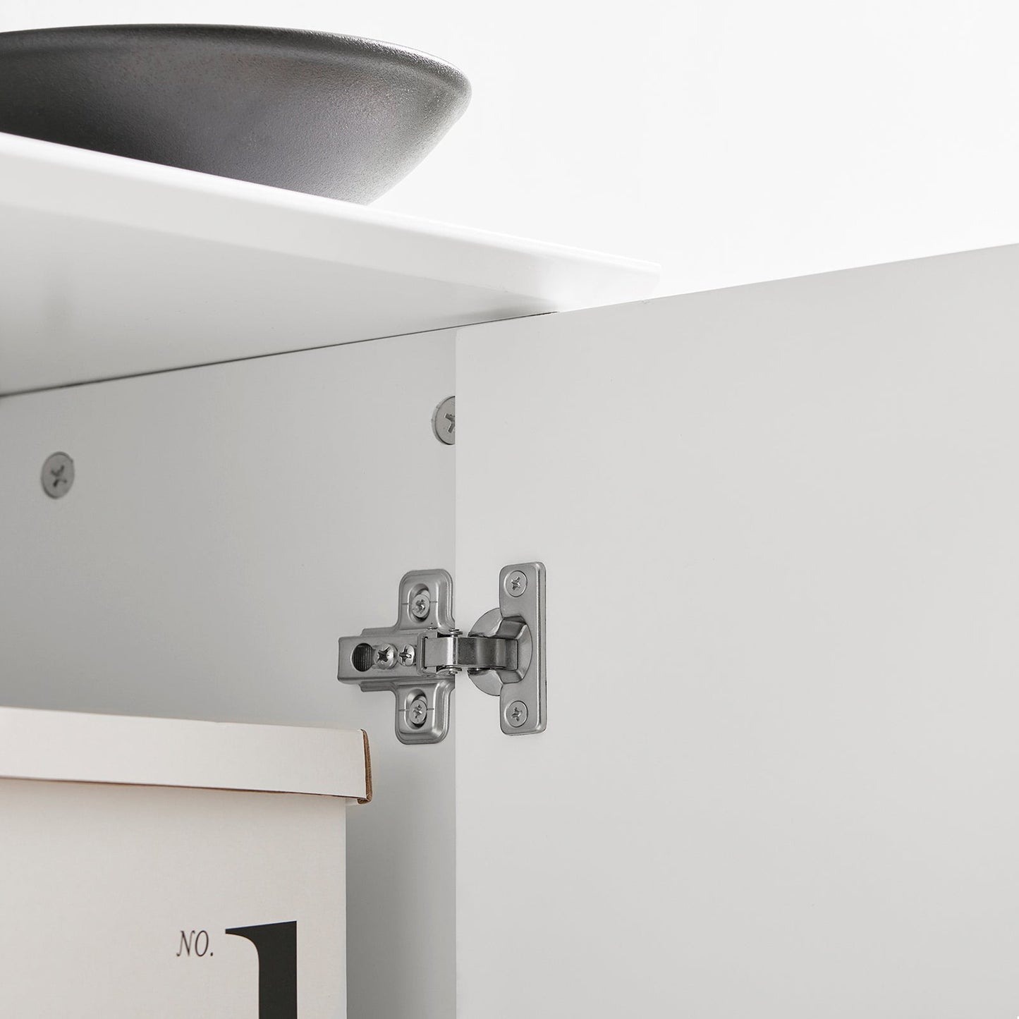 SoBuy Scarpiera con armadietto 120x26x111cm FSR104-W