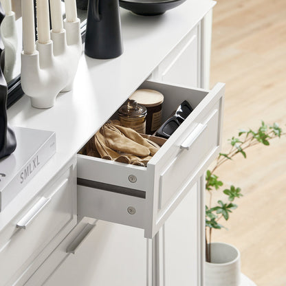 SoBuy Scarpiera con armadietto 120x26x111cm FSR104-W