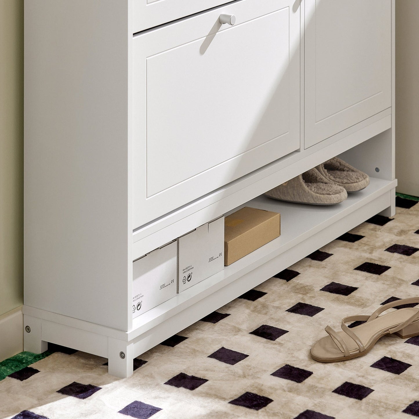 SoBuy Scarpiera con armadietto 102x24x96cm FSR114-W