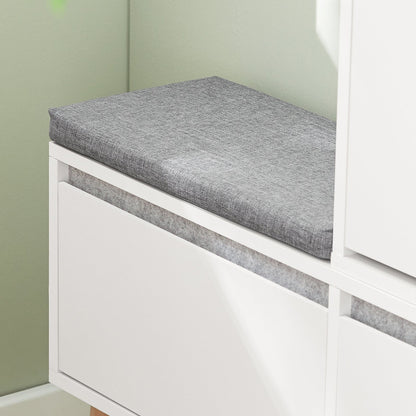 SoBuy Scarpiera ribaltabile con sedile 124x24x126cm FSR134-W