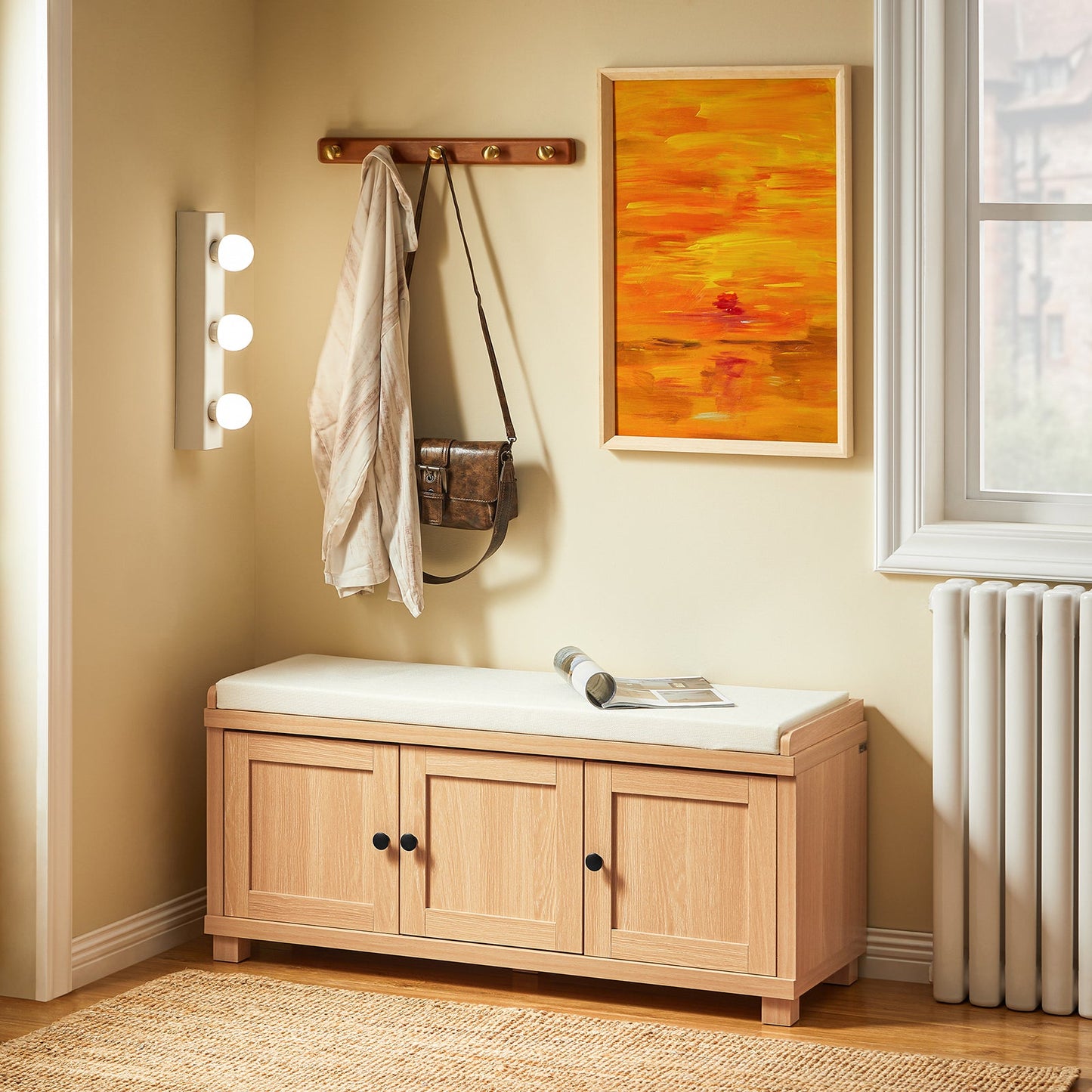 SoBuy Scarpiera da Ingresso 104x35x47cm FSR188-N