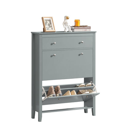 SoBuy Scarpiera con cassetto 80x25x108cm FSR89-HG