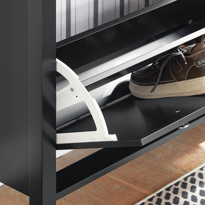 SoBuy Scarpiera con cassetto 80x25x108cm FSR89-SCH