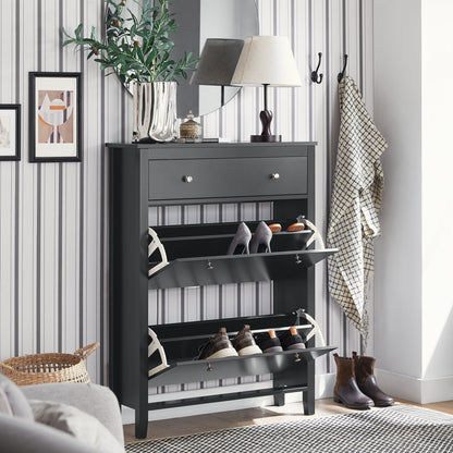 SoBuy Scarpiera con cassetto 80x25x108cm FSR89-SCH