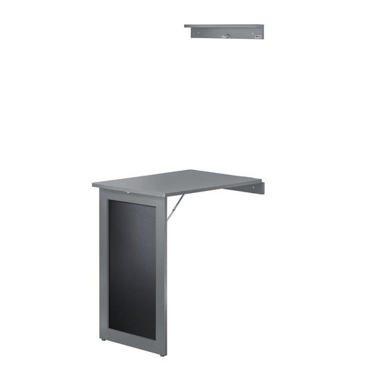 SoBuy Tavolo a muro pieghevole con lavagna 75x50x76cm FWT20-HG