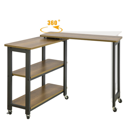 SoBuy Tavolino consolle con ruote 133x69x30cm FWT83-PF