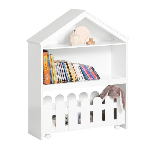 SoBuy Libreria scaffale per bambini 91x30x114cm KMB52-W