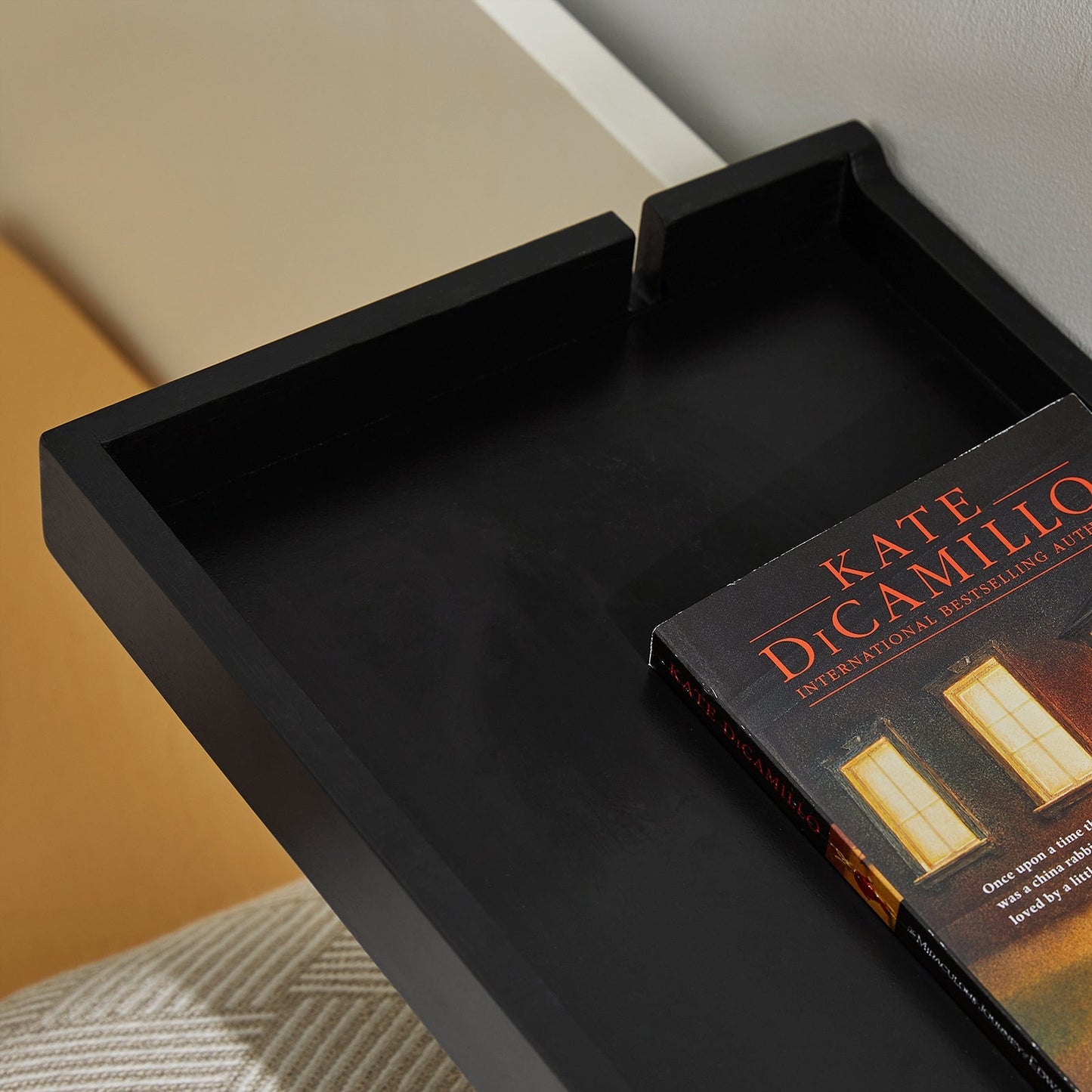 SoBuy Vassoio da letto comodino in bambù 36x25x8cm NKD01-SCH