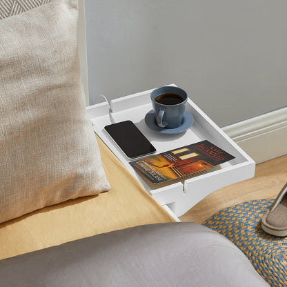 SoBuy Vassoio da letto comodino in bambù 36x25x8cm NKD01-W